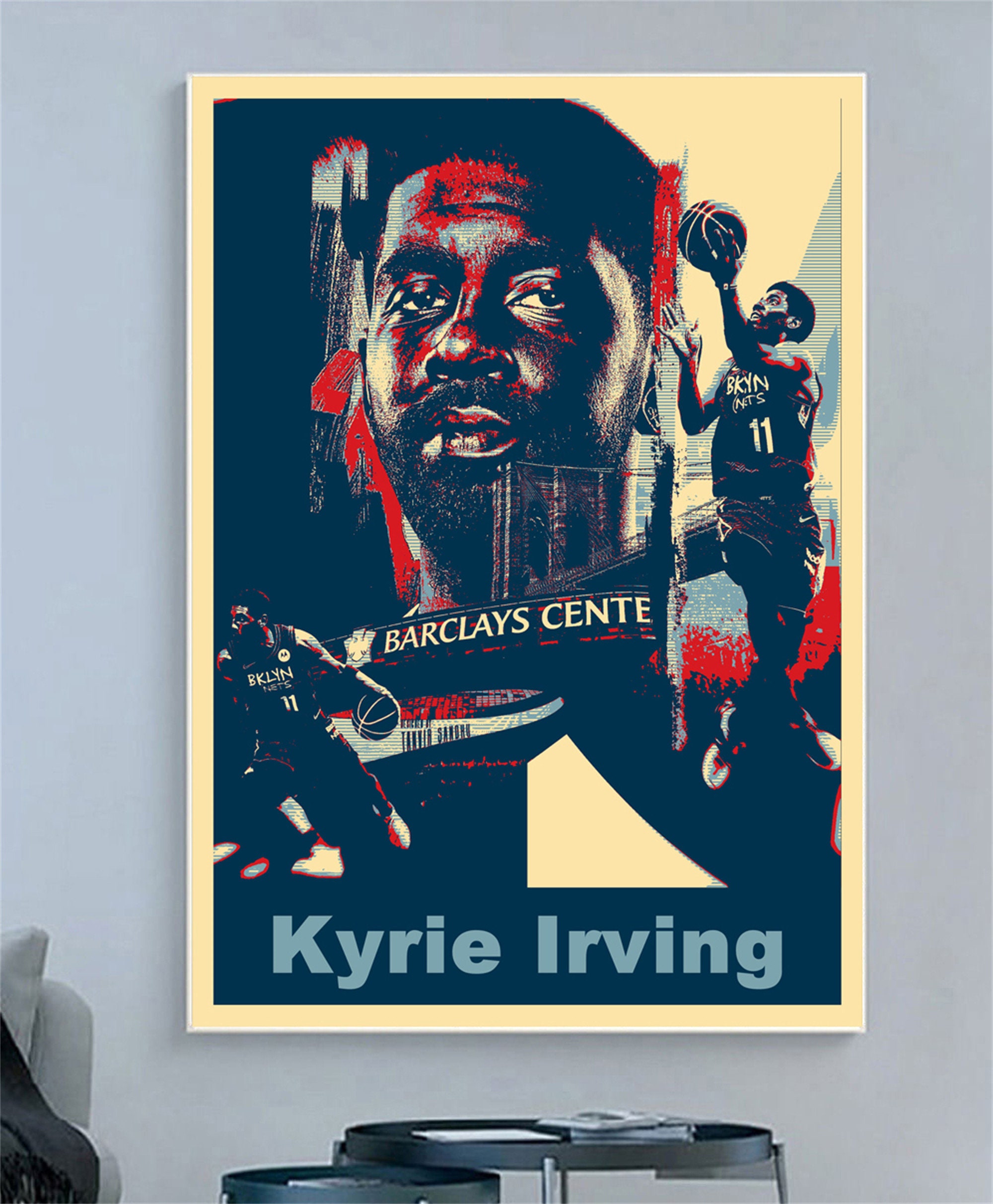 Kyrie Irving Poster Brooklyn Nets NBA Sports Print Sports 