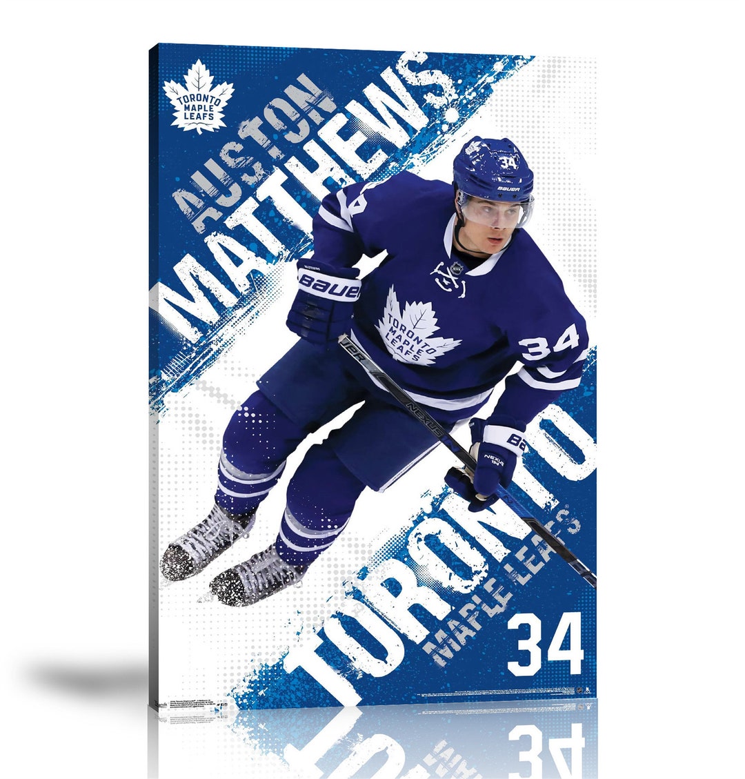 Austin Matthews Poster NHL NHL Sports Print Sports Player Etsy