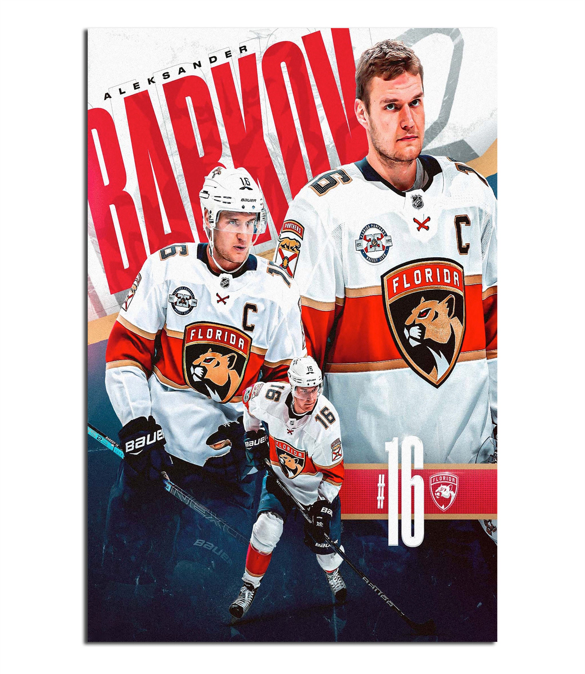 Florida Panthers: Aleksander Barkov 2021 Poster - Officially