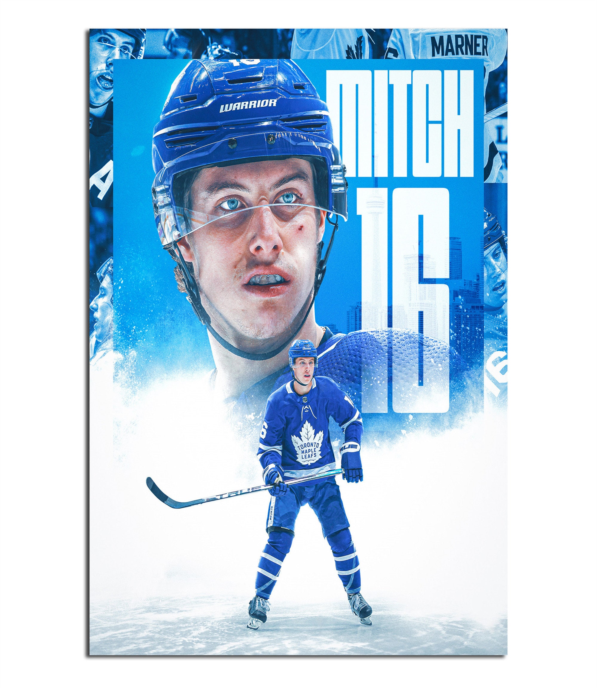 Toronto Maple Leafs Outer Stuff Name & Number Youth Shirt - Mitch Marn