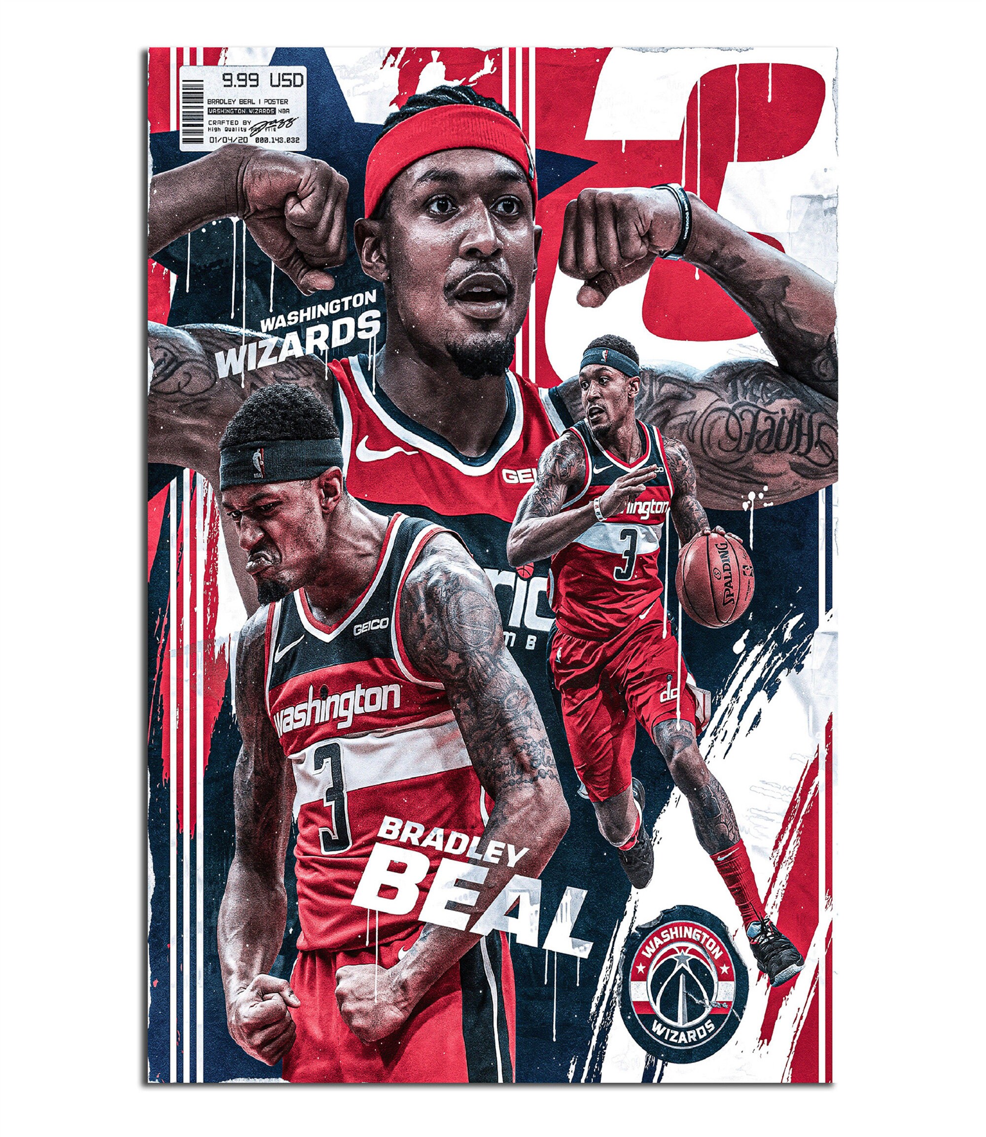 John Wall and Bradley Beal Poster