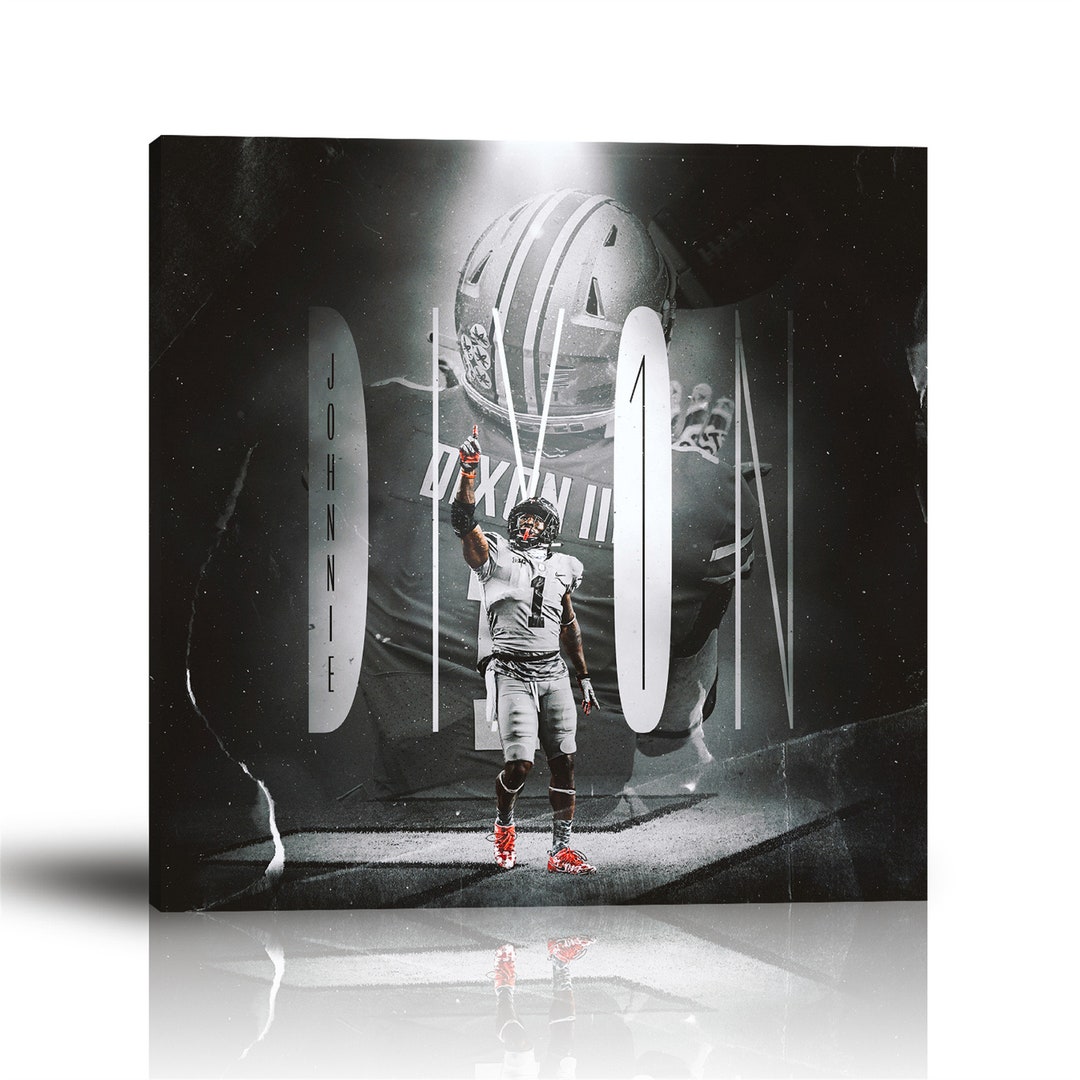 Johnnie Dixon Football Player NFL Sports Print Sports Etsy