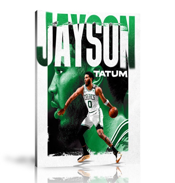 Download Jayson Tatum Black Green White Jersey Wallpaper