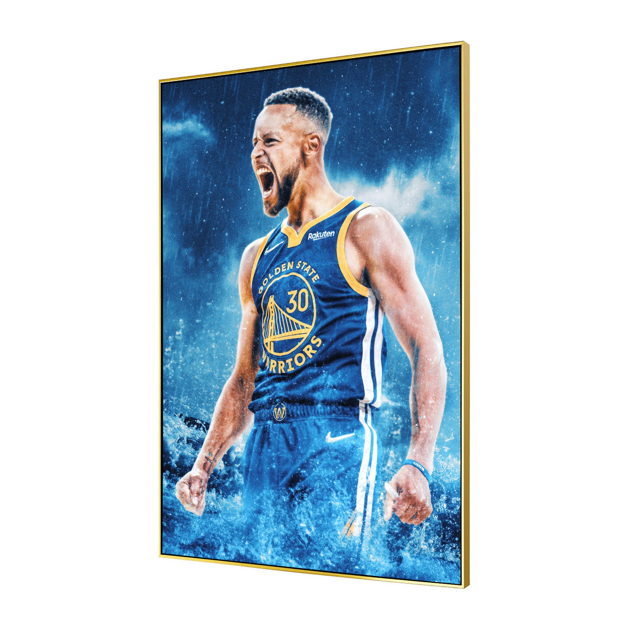 Steph Curry Word Art Poster | Golden State Warriors Gifts & Decor - 16x20 Standard Size Print