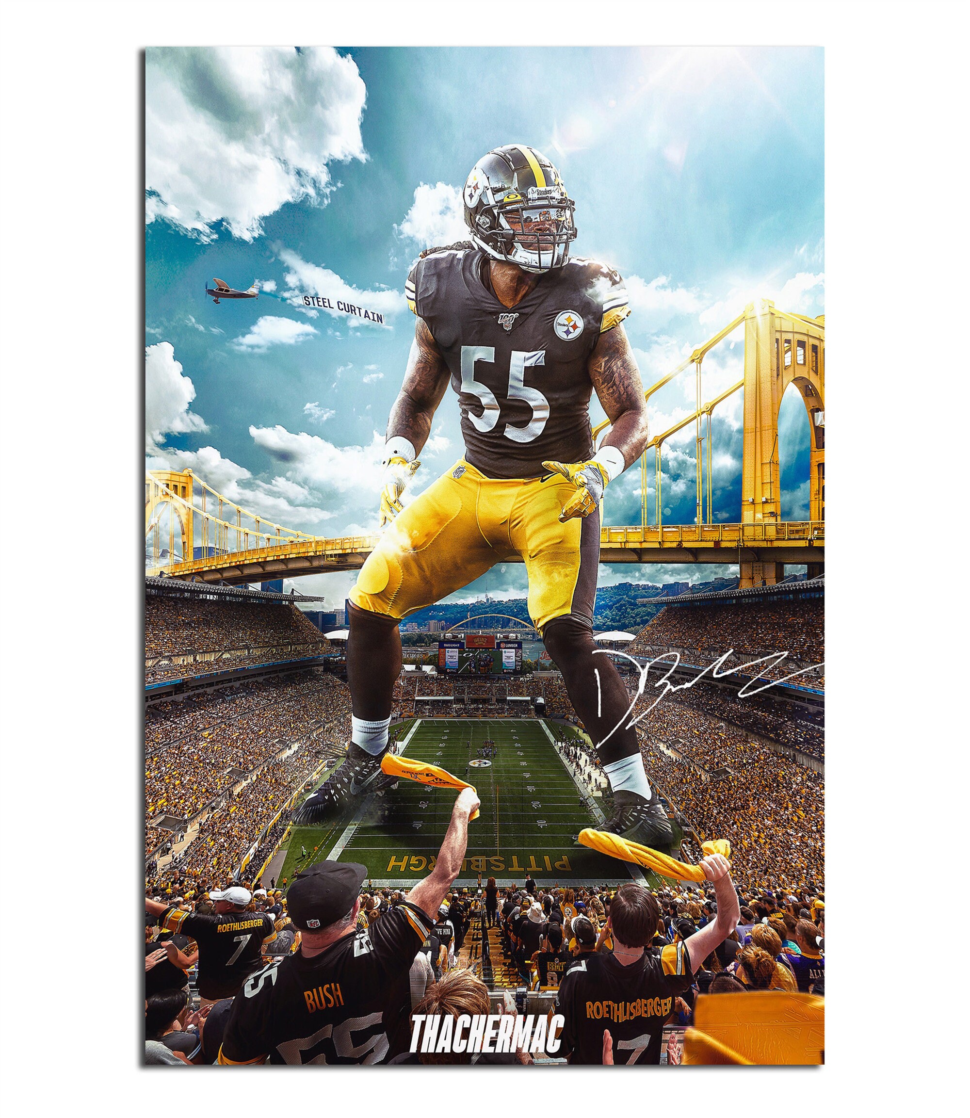 Devin Bush Steelers Jersey Jersey Women collectibles cheap
