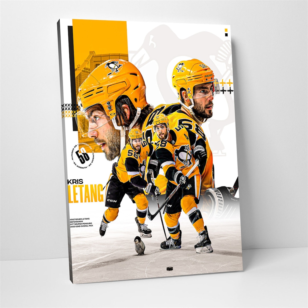Pittsburgh Penguins Kris Letang Giclee 8x10 Artwork Hockey 