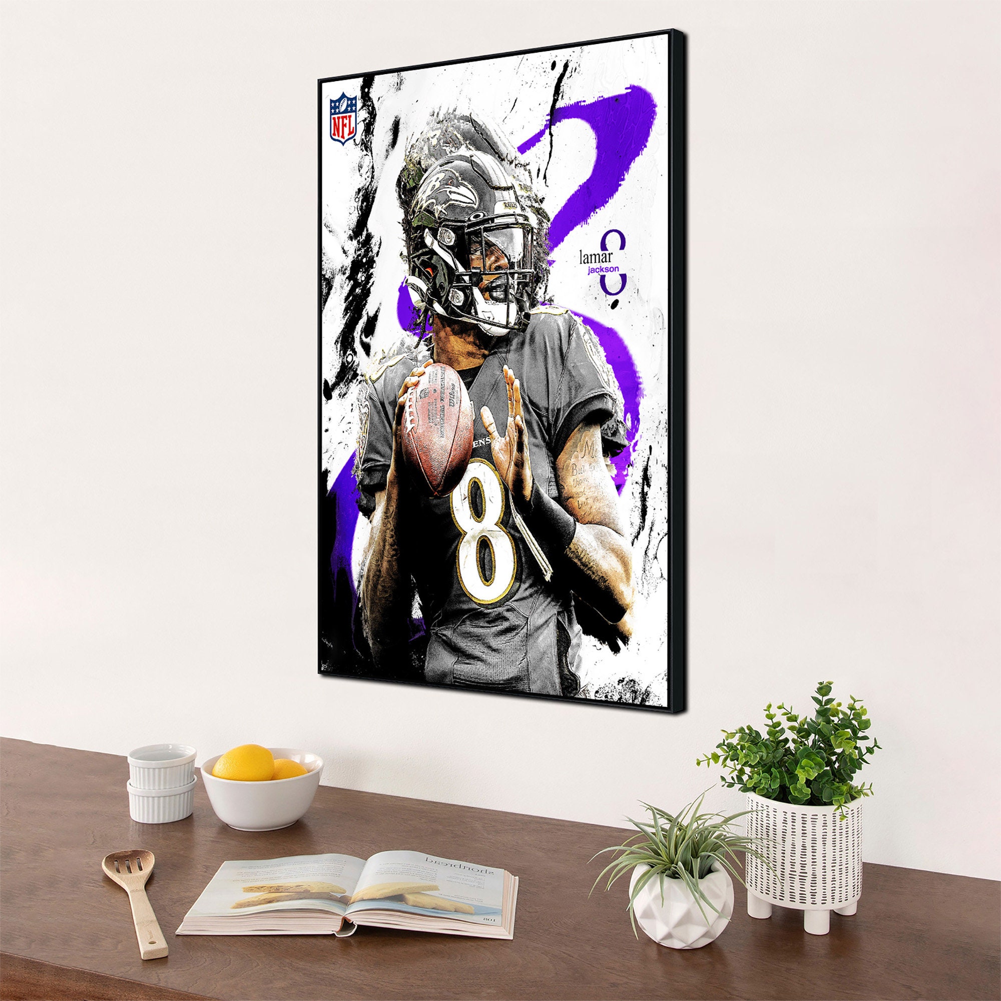 Buy Lamar Jackson Poster Baltimore Ravens Hand Drawn Poster Canvas Online  in India 