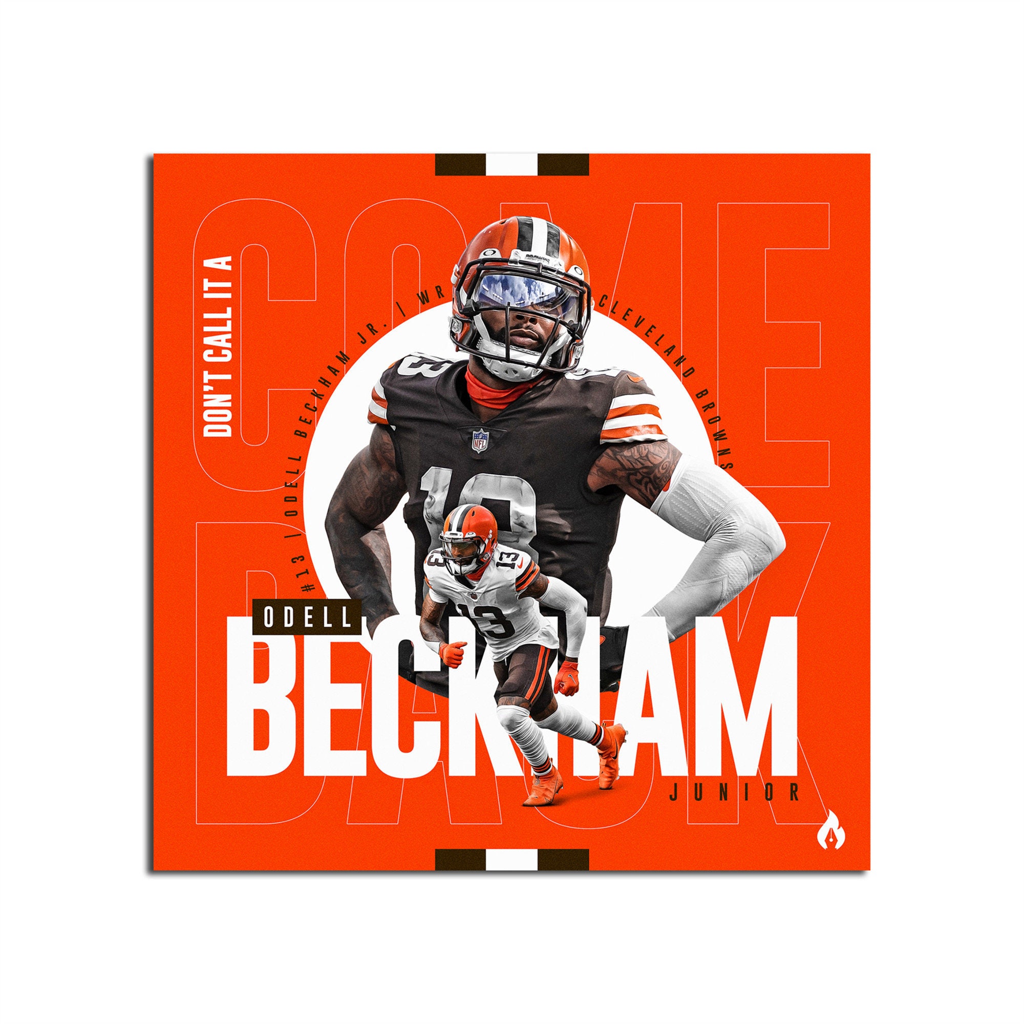 Odell Beckham Jr Football Player NFL Sports Print Sports image