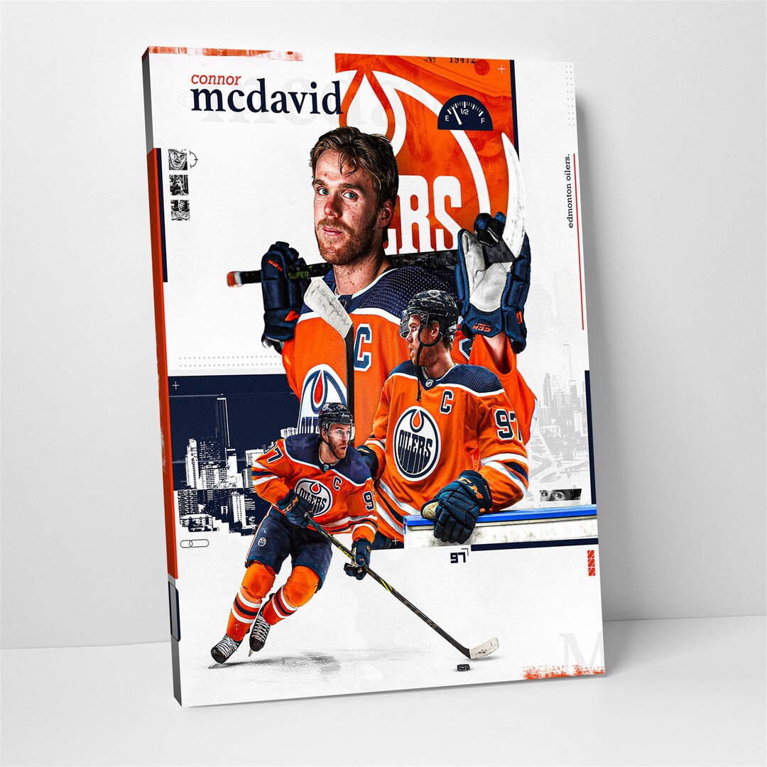 Edmonton Oilers Hockey Poster, Edmonton Oilers Hockey Print Bruins Gif –  McQDesign
