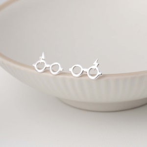 Glasses with lightning Bolt Earrings, Stud Earrings image 9