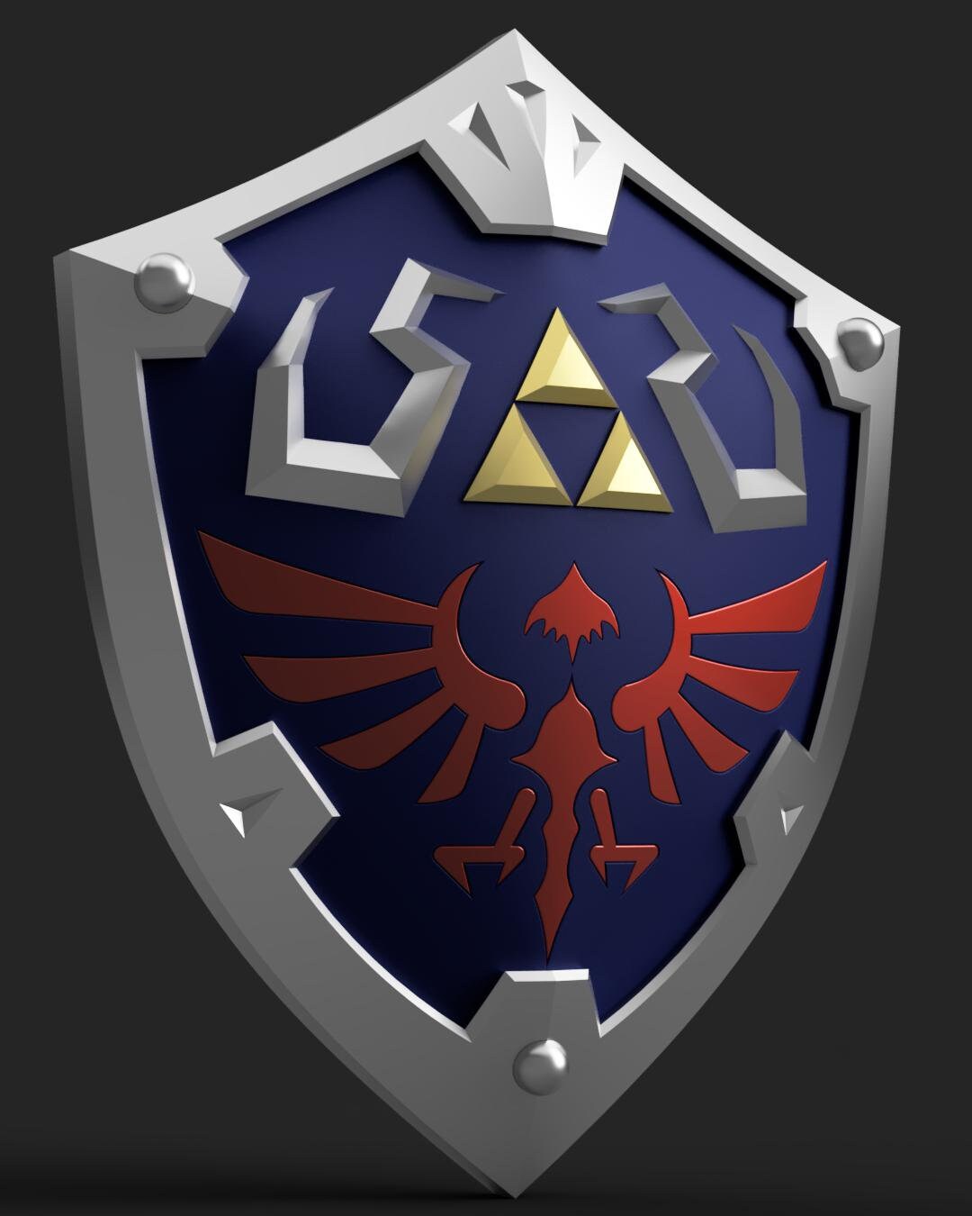 Link's Hylian Shield Digital 3D Print Model Files Australia