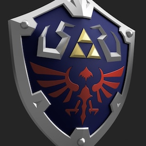Link&#39;s Hylian Shield - Digital 3D Print Model Files