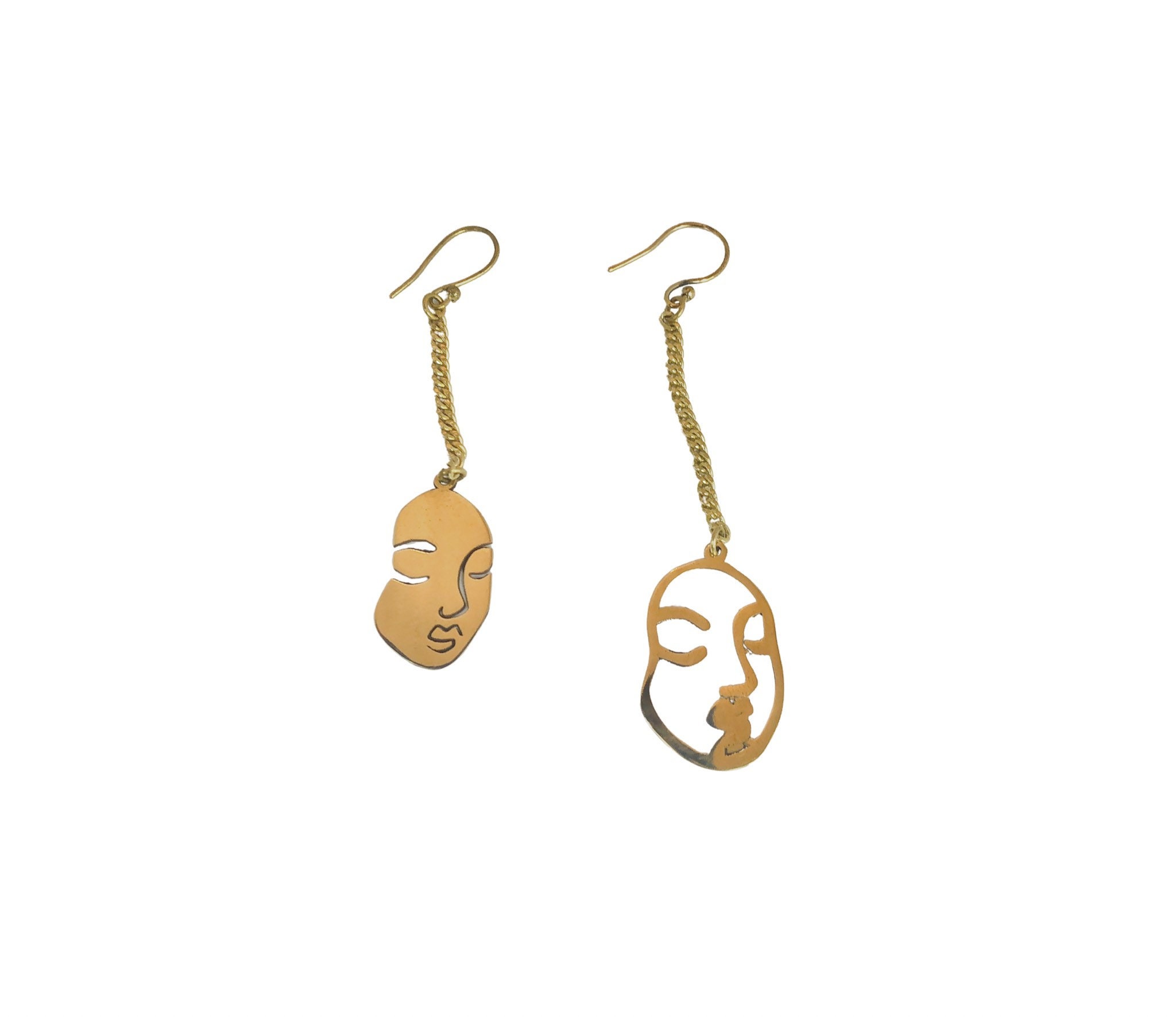 2 Pieces Brass Earring Findings - Wholesale earring findings for jewelry  making parts. Bohemian Earring Findings - 8131