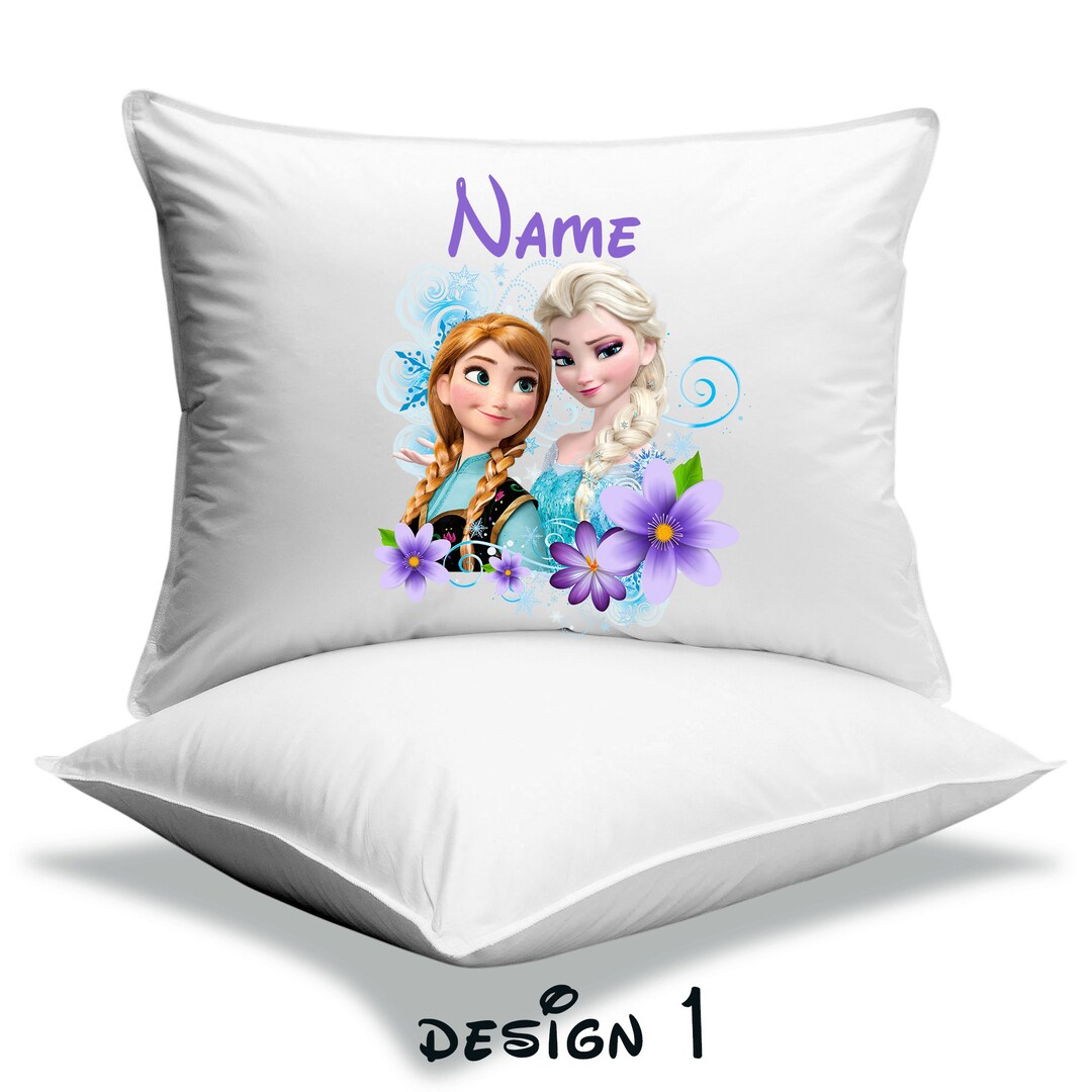 Personalized Frozen Pillowcase, Pillowcase With Elsa, Anna, Sven, Olaf