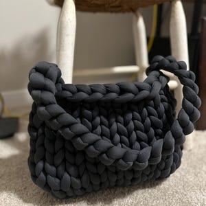 Chunky Knit Shoulder Bag