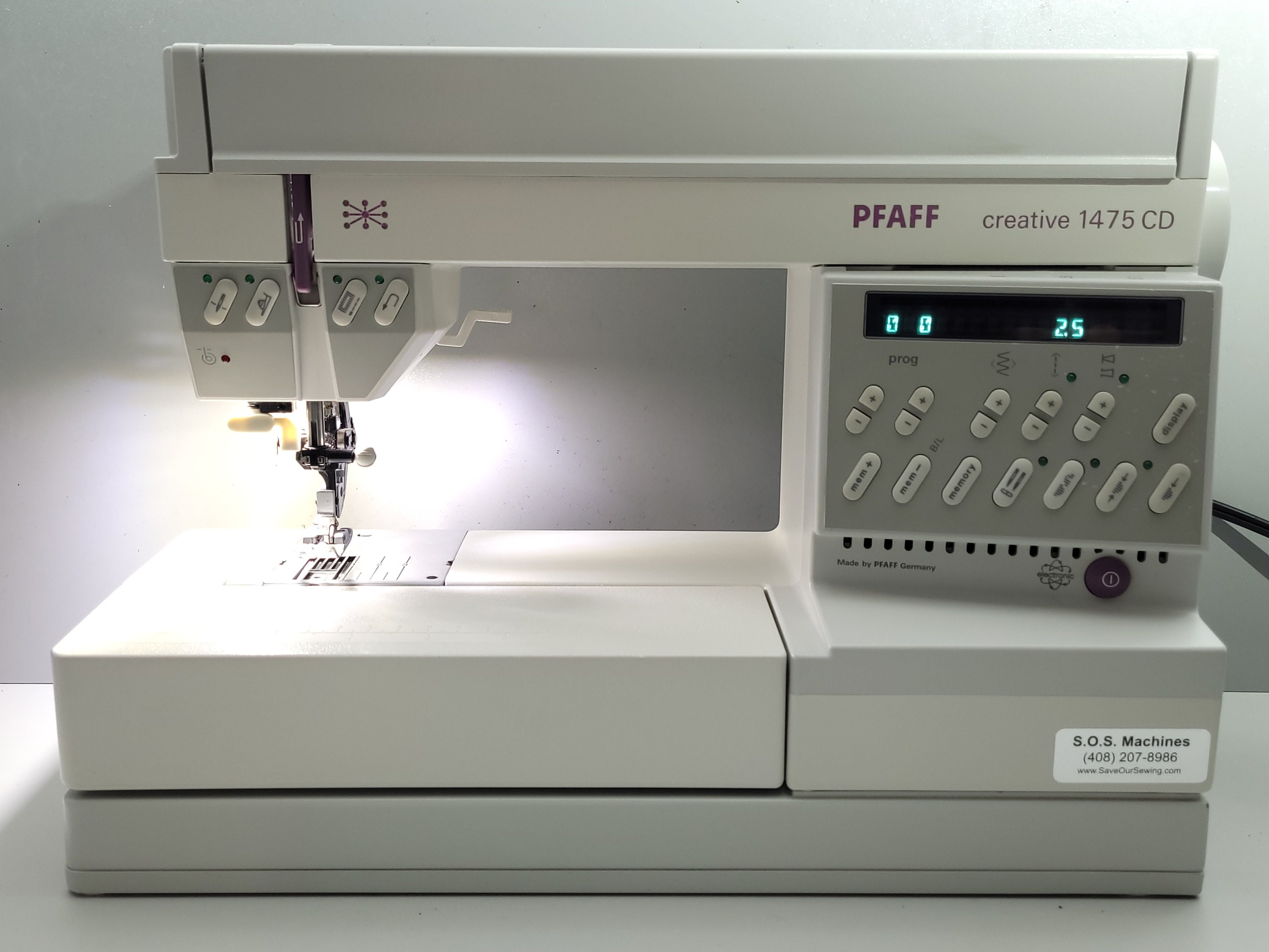 Pfaff 1475 CD Heavyduty Sewing Machine Proserviced, 2year Guarantee
