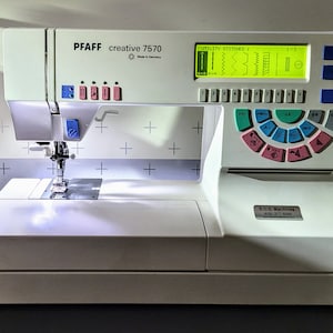 PFAFF 7570 Sewing/Embroidery Machine IDT Walking Foot, Heavy-Duty Computerized 2-Yr Guarantee, w/Embroidery Unit