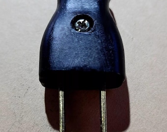 Standard Sewhandy/GE Model A Sewing Machine Replacement Foot Control Plug End, Male, 2-Prong, Non-Polarized