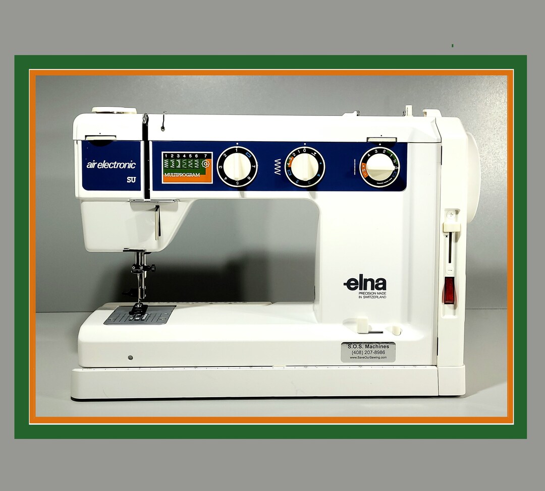 Elna SU Air Electronic Sewing Machine W/cover Cams Cord & Etsy