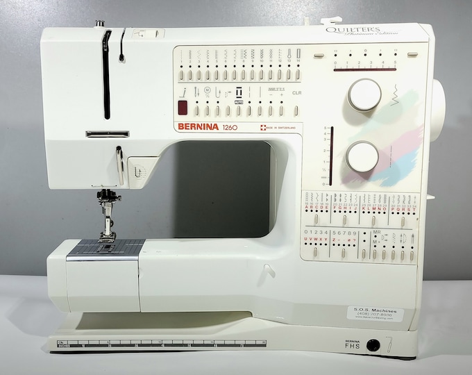 Bernina 1260 Sewing Machine Proserviced LED Lighting Upgrade 2 Yr