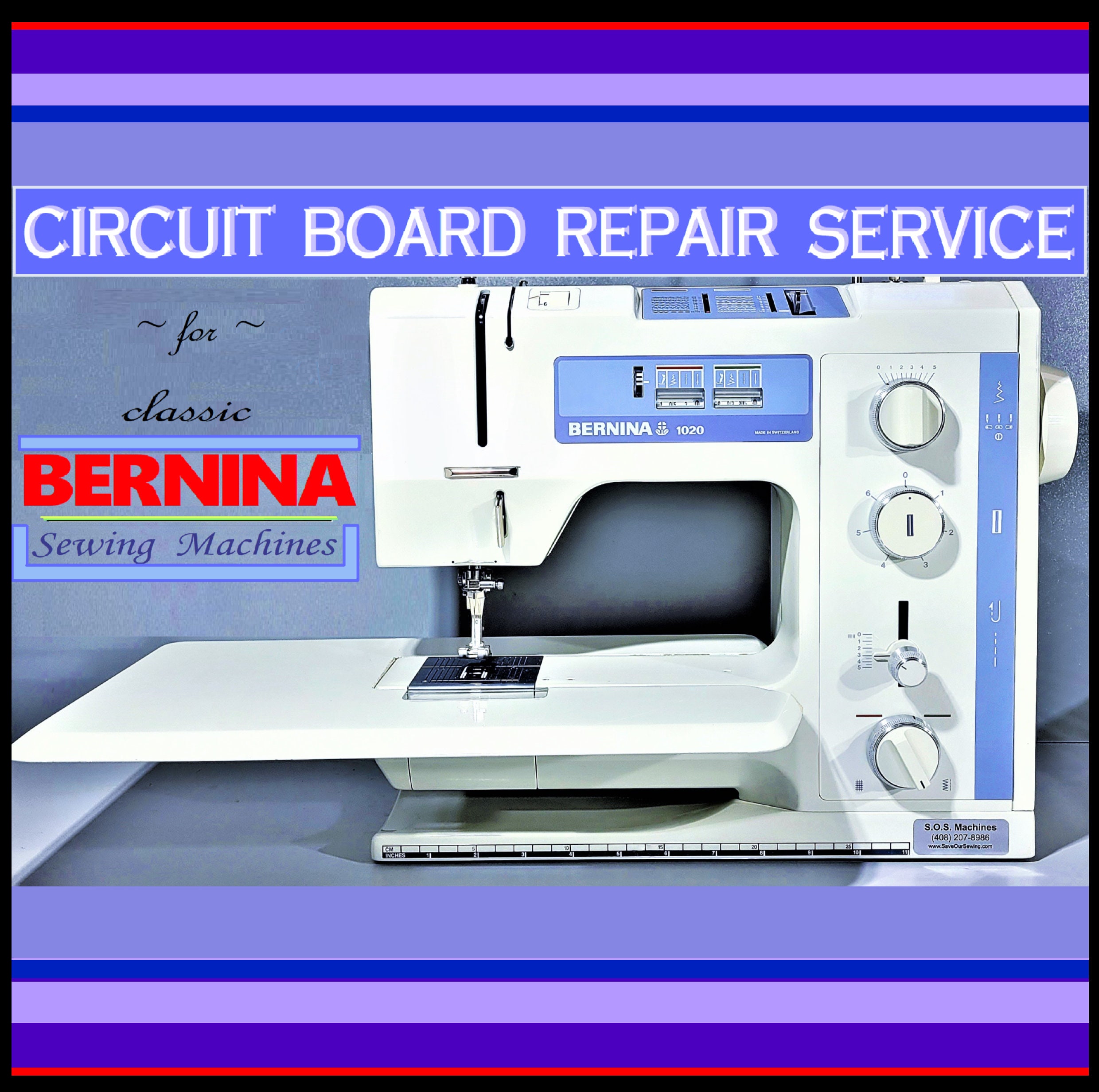 Bernina Sewing Machine Circuit Board REPAIR 1020 1021 1030 1031 1050 1080 1090 1120 1130 1230