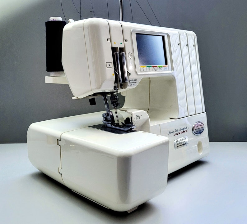 Janome Memory Craft Compulock 888 Serger/coverstitch Sewing Machine 2