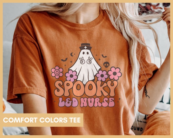 L&D Nurse Halloween Shirt, RN Halloween Shirt, Labor and Delivery Nurse, Fall L and D Nurse Tshirt, Mother Baby Nurse OB Nurse, Midwife Gift
