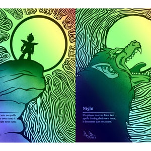 MTG - Ficha FOIL personalizada - Día / Noche - Vegeta - Oozaru -Inspirado en Dragon Ball - Pro8eART