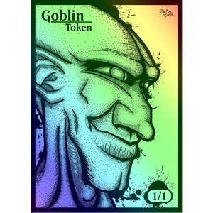 MTG - Custom FOIL Token - Goblin - Pro8eART