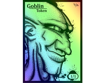 MTG - Custom FOIL Token - Goblin - Pro8eART