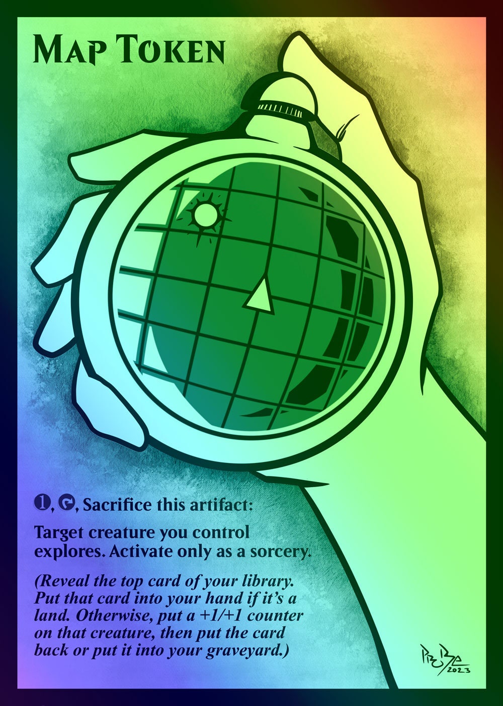 MTG - Custom FOIL Token - Map - Dragon Radar - Dragon Ball Inspired ...