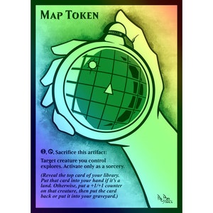 MTG - Custom FOIL Token - Carte - Dragon Radar - Dragon Ball inspiré - Pro8eART