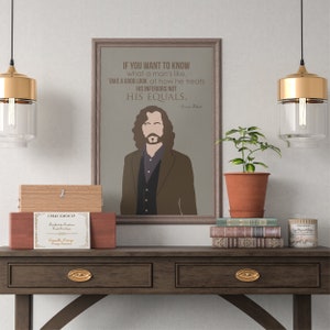 Sirius Black Quote Poster Harry P Illustration Minimal Motivational Art Print Magic Inspirational Digital Wall Art Downloadable Fan Art Gift