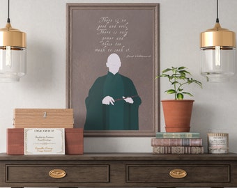 Voldemort Quote Art Print | Minimalist Illustration (Digital Download)