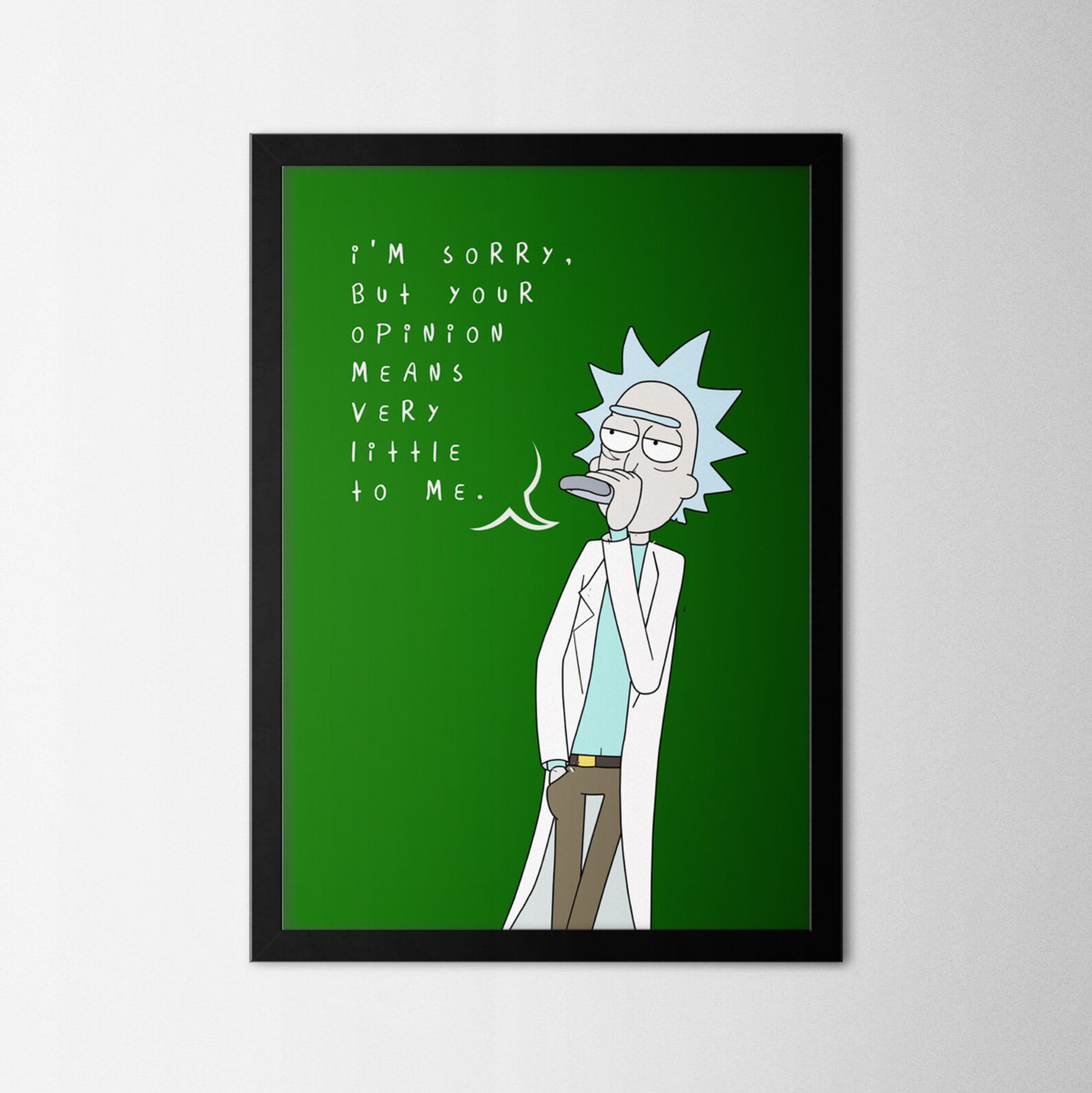 Rick Morty Schwifty Poster Set of 3 Digital Print Minimal Wall Art ...