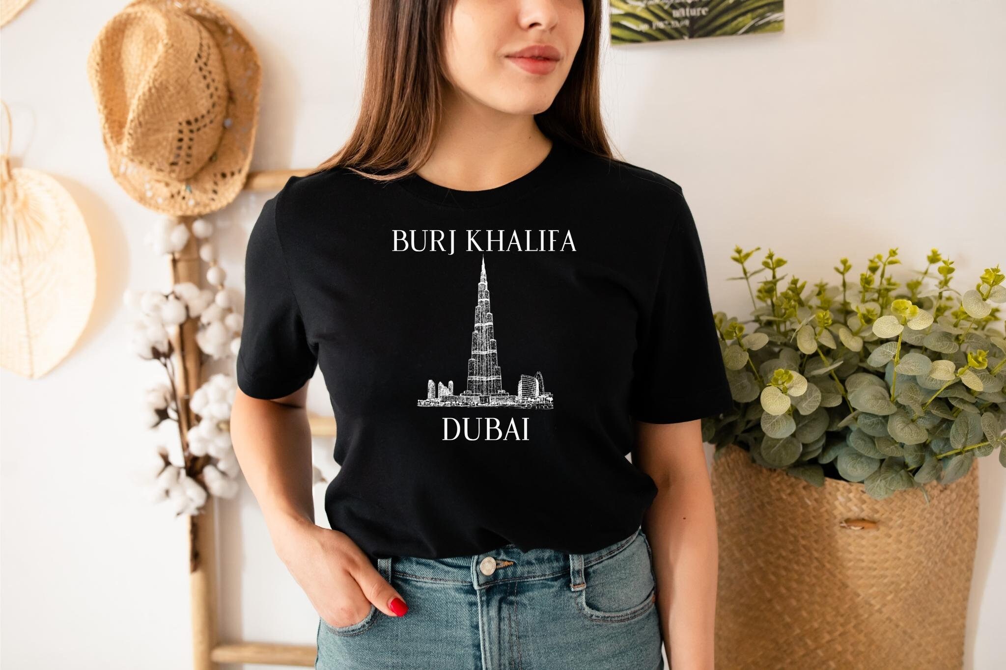 Burj Khalifa Shirt Dubai Shirt Dubai Gifts Dubai Travel Etsy