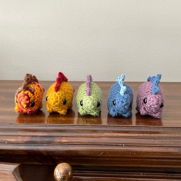 Mini Crochet Stegosaurus Amigurumi