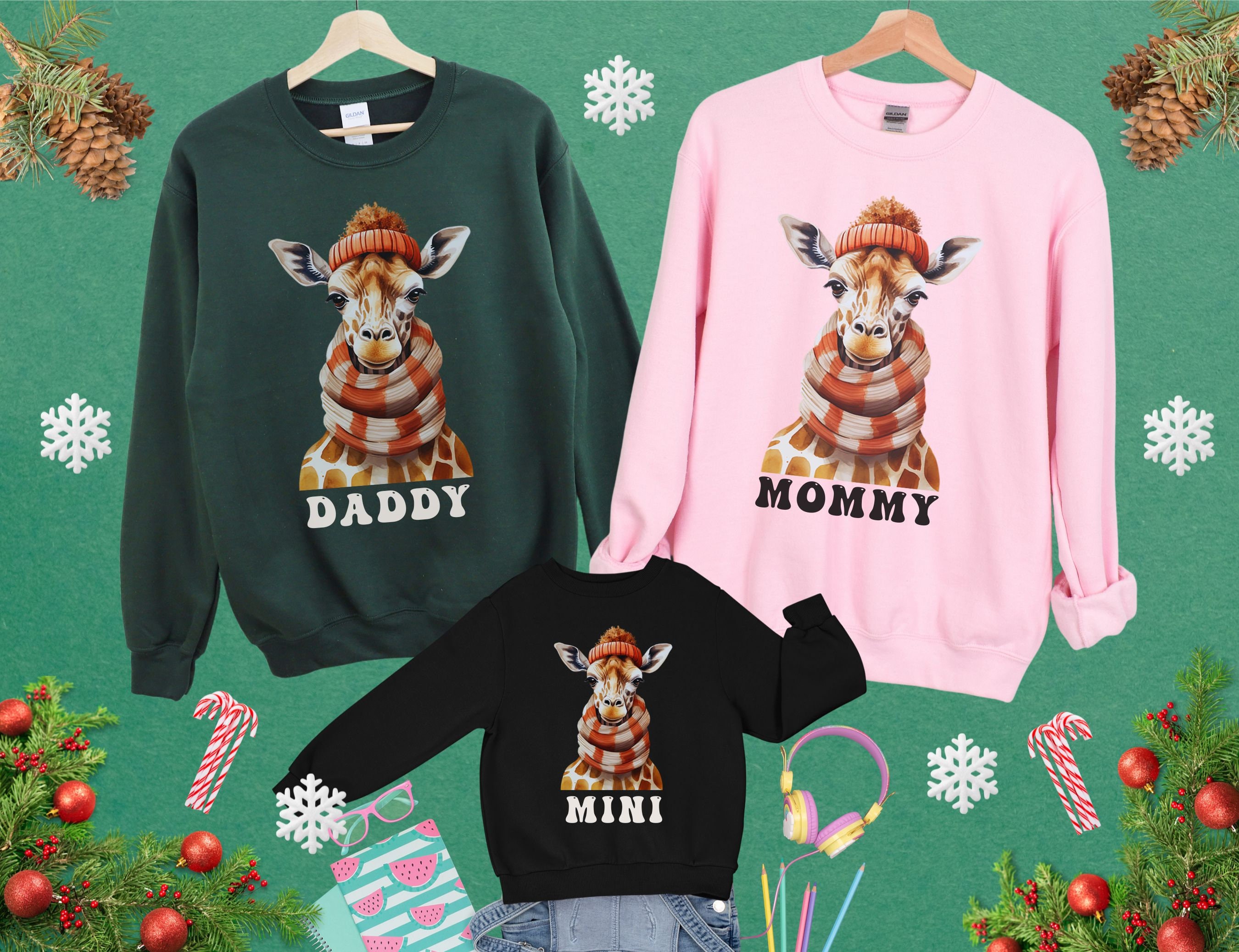 Giraffe ugly christmas sweater hotsell