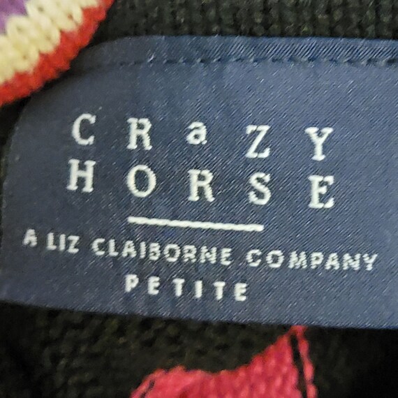 Liz Claiborne Crazy Horse Vintage Y2K Colorful St… - image 4