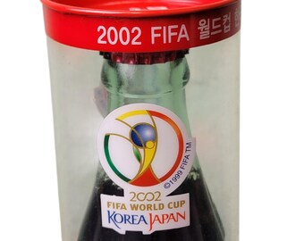 Fifa World Cup 2002 Japan Coca Cola Glass Bottle New Sealed Rare