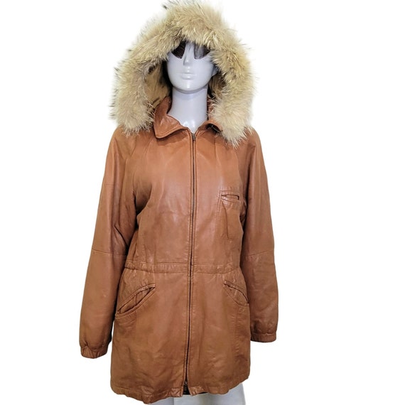 Vintage 80s Damselle Soft Leather Jacket Women XS… - image 10