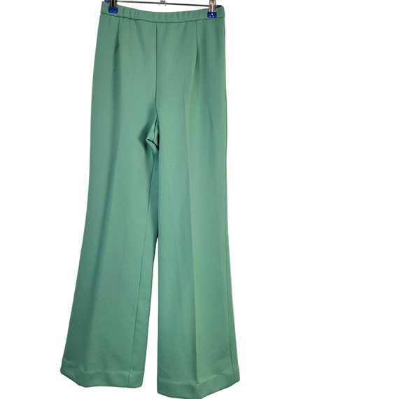 Vintage 70s Suit Set Women 10 Mint Green Blazer J… - image 10