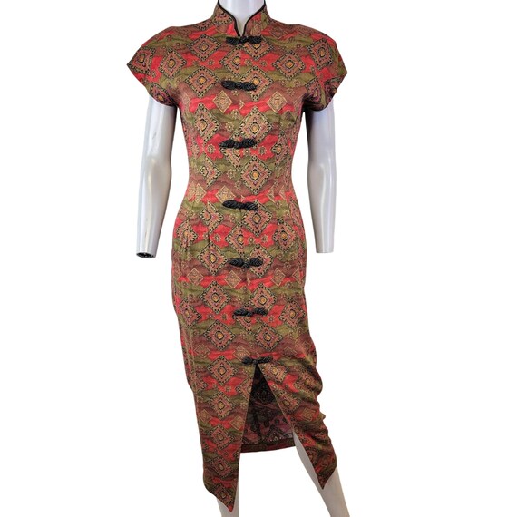 knee length dresses for ladies Asian Midi Tunic Deep Iris / S main image 0