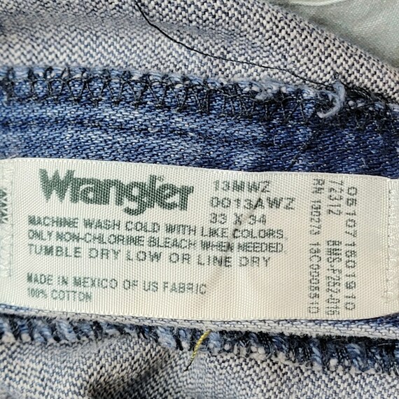 Wrangler 33 x 34 Jeans Vintage 80s Bootcut Denim … - image 4
