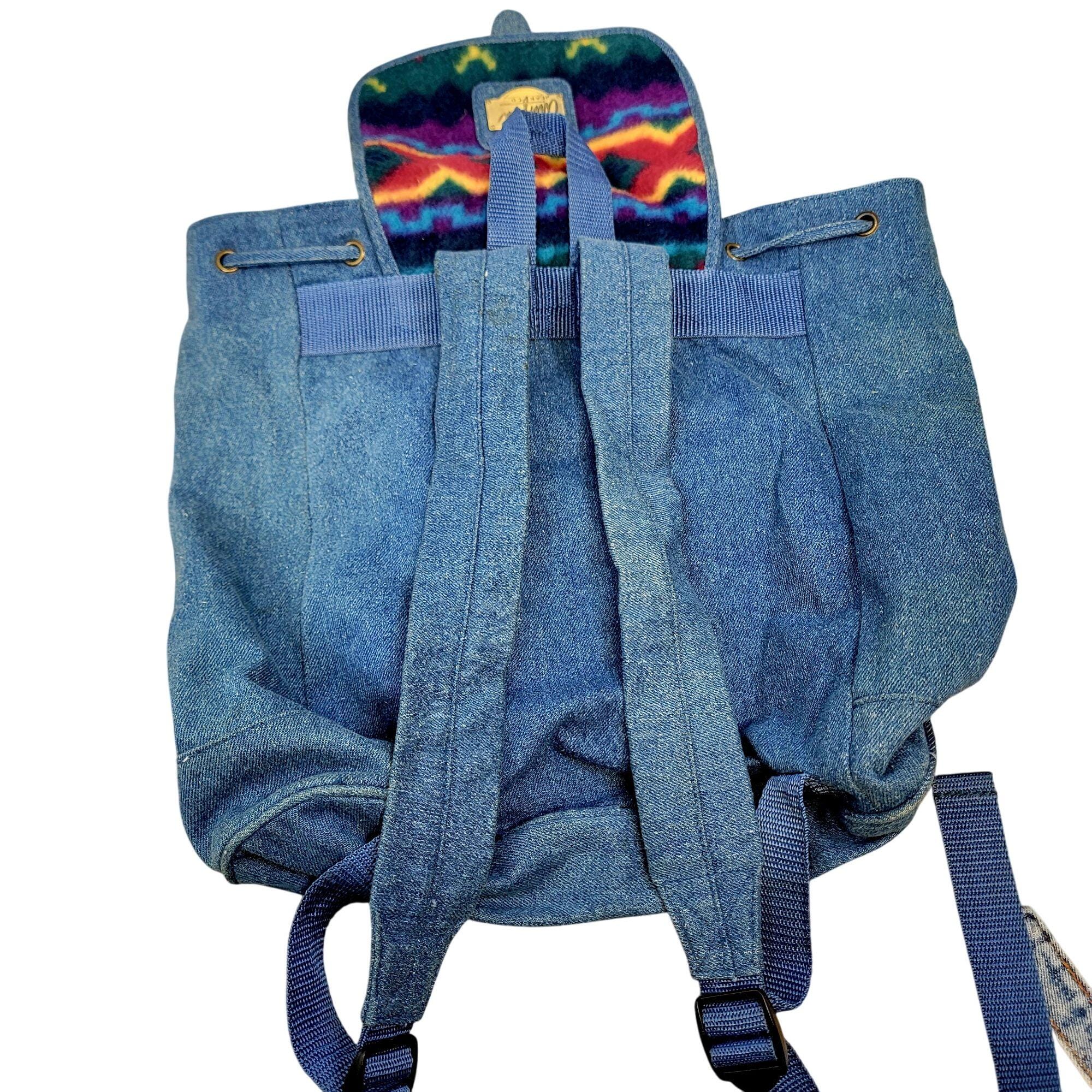 Vintage Arizona Jeans faux leather zipper backpack Vintage the Original Arizona Jeans Co Faux Black Leather  main image 2