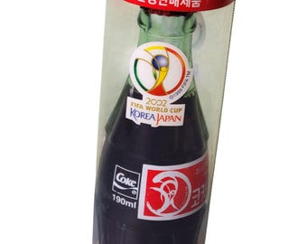 Fifa World Cup 2002 Japan Coca Cola Glass Bottle New Sealed Rare