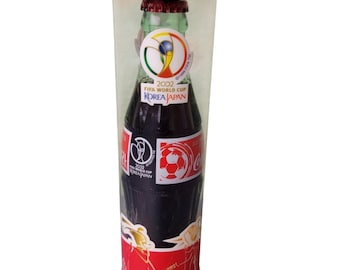 Fifa World Cup 2002 Japan Coca Cola Glass Bottle New Sealed Rare