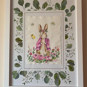 Original Kunstwerk handgemachte Aquarell Grußkarte