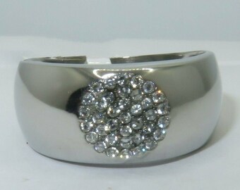 Signet Engagement Ring, 1.4 CT Diamond Ring, 14K White Gold Ring, Men's Diamond Ring, Luxurious Dome Wedding Ring, Birthday Gift For Husband