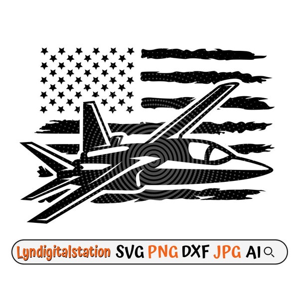 US Jet Plane Svg | US Combat Vehicle Clipart | Fighter Plane Cut File | Air Force Stencil | Aircraft shirt Design | US Air Defense Dxf | Png